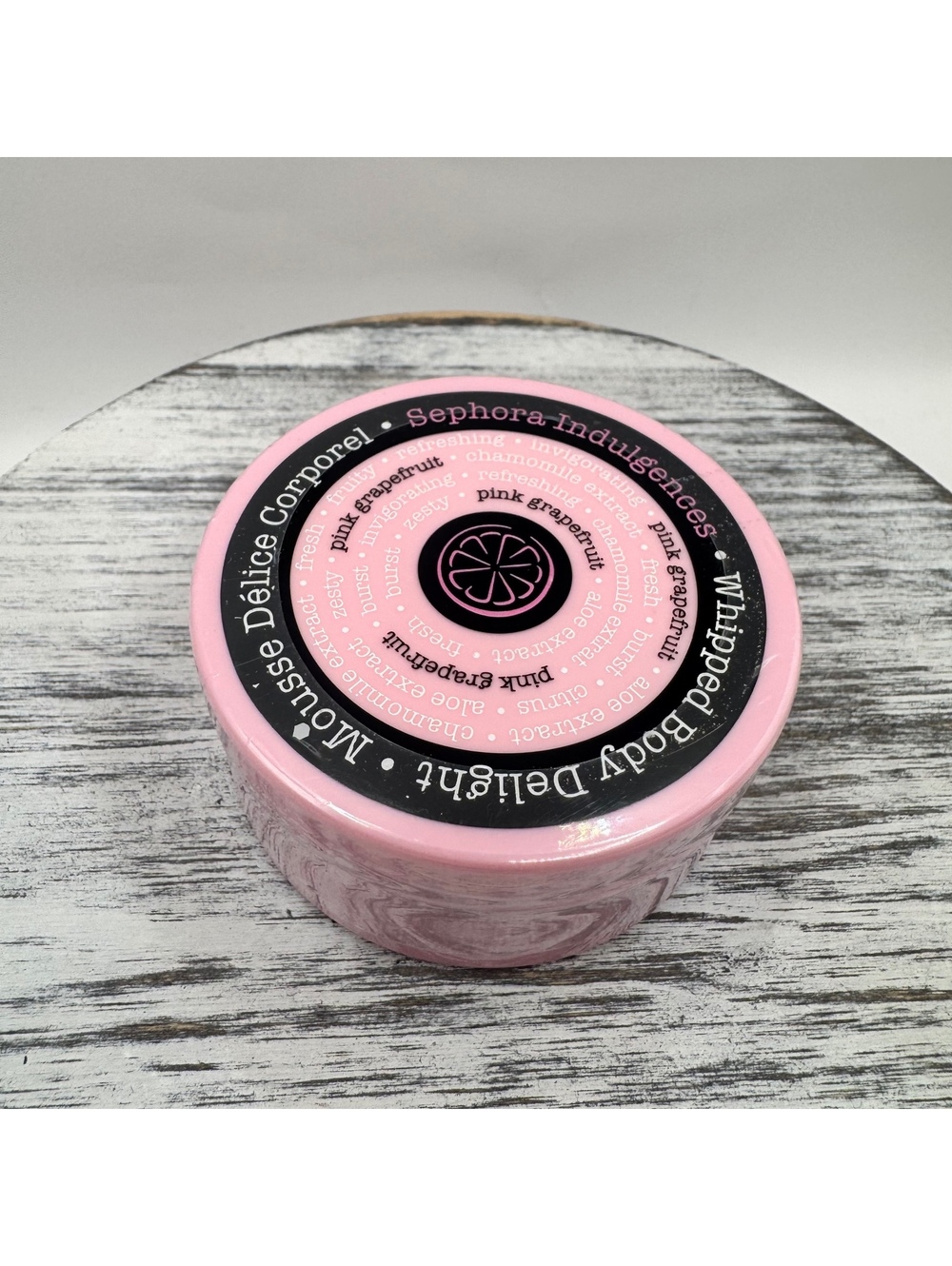 Sephora Indulgences Pink Grapefruit Whipped Body Delight Mousse Butter 2.25 oz